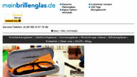 What Meinbrillenglas.de website looked like in 2018 (5 years ago)