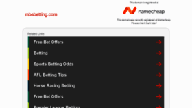 What Mbsbetting.com website looked like in 2018 (5 years ago)