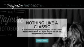 What Majesticphotobooths.com website looked like in 2018 (5 years ago)