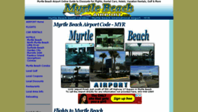 What Myrtlebeachairport.com website looked like in 2018 (5 years ago)