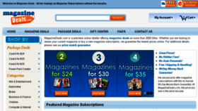 What Magazinedeals.com website looked like in 2018 (6 years ago)