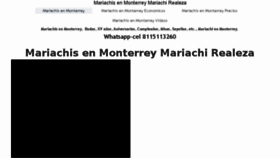 What Mariachirealeza.com website looked like in 2018 (5 years ago)