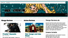 What Manga-reviews.de website looked like in 2018 (5 years ago)