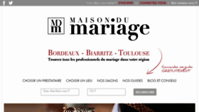 What Maisondumariage.com website looked like in 2018 (5 years ago)
