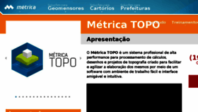 What Metricatopo.com.br website looked like in 2018 (5 years ago)