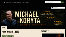 What Michaelkoryta.com website looked like in 2018 (5 years ago)