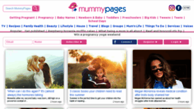What Mummypages.co.uk website looked like in 2018 (5 years ago)