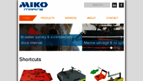 What Mikomarine.com website looked like in 2018 (5 years ago)