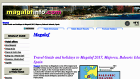 What Magalufinfo.com website looked like in 2018 (5 years ago)