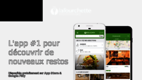 What Mobile.lafourchette.com website looked like in 2018 (5 years ago)