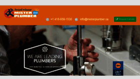 What Misterplumber.ca website looked like in 2018 (5 years ago)