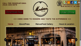 What Modernrestaurant.com website looked like in 2018 (5 years ago)