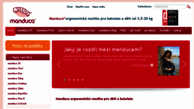 What Manduca.cz website looked like in 2018 (5 years ago)