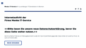 What Menke-it-service.de website looked like in 2018 (5 years ago)