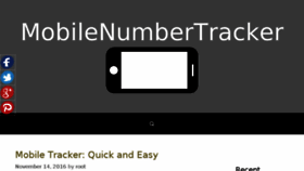 What Mobilenumbertracker.net website looked like in 2018 (5 years ago)