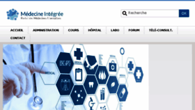 What Medecine-integree.com website looked like in 2018 (5 years ago)