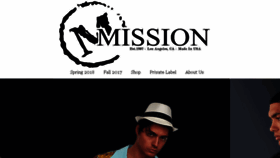 What Mission-clothing.com website looked like in 2018 (5 years ago)