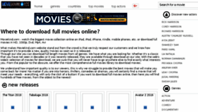 What Moviekind.com website looked like in 2018 (5 years ago)