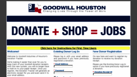 What Mygoodwillreceipt.org website looked like in 2018 (5 years ago)