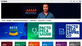 What Marciopauliki.com.br website looked like in 2018 (5 years ago)