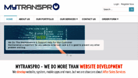 What Mytranspro.com website looked like in 2018 (5 years ago)