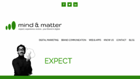What Mindandmatter.in website looked like in 2018 (5 years ago)