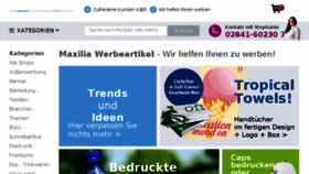 What Maxilia.de website looked like in 2018 (5 years ago)