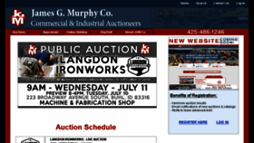 What Murphyauction.com website looked like in 2018 (5 years ago)