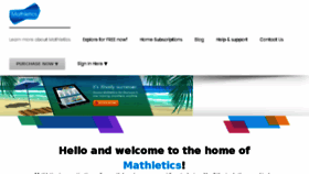What Mathletics.com.au website looked like in 2018 (5 years ago)