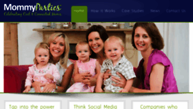 What Mommyparties.com website looked like in 2018 (5 years ago)