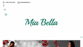 What Miabella.cz website looked like in 2018 (5 years ago)