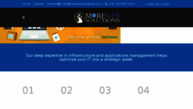 What Morewebsolutions.com website looked like in 2018 (5 years ago)