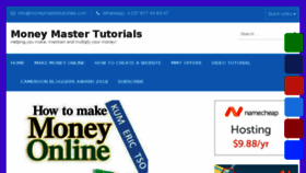 What Moneymastertutorials.com website looked like in 2018 (5 years ago)