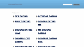 What Mycougarlove.com website looked like in 2018 (5 years ago)