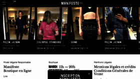 What Manifeste011.com website looked like in 2018 (5 years ago)