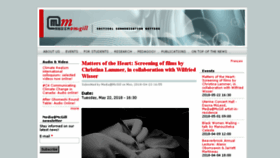 What Media.mcgill.ca website looked like in 2018 (5 years ago)