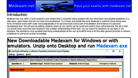 What Medexam.net website looked like in 2018 (5 years ago)