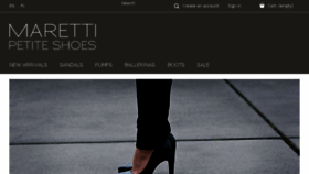 What Marettipetiteshoes.com website looked like in 2018 (5 years ago)