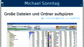 What Michaelsonntag.net website looked like in 2018 (5 years ago)
