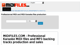 What Midifiles.com website looked like in 2018 (5 years ago)