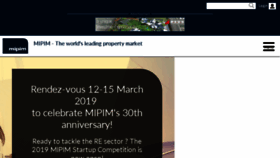 What Mipim.com website looked like in 2018 (5 years ago)