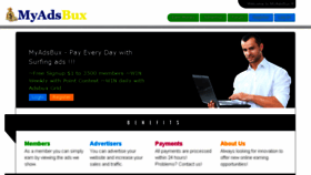 What Myadsbux.com website looked like in 2018 (5 years ago)