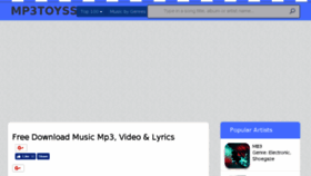 What Mp3toyss.download website looked like in 2018 (5 years ago)