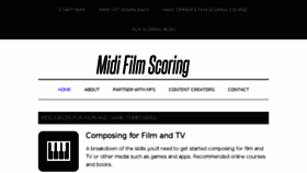 What Midifilmscoring.com website looked like in 2018 (5 years ago)