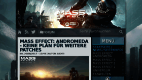 What Masseffect-game.de website looked like in 2018 (5 years ago)