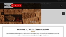 What Milestonepavers.com website looked like in 2018 (5 years ago)