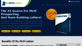 What Mymlmletters.com website looked like in 2018 (5 years ago)