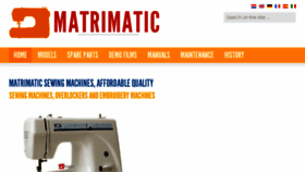 What Matrimatic.com website looked like in 2018 (5 years ago)