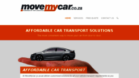 What Movemycar.co.za website looked like in 2018 (5 years ago)