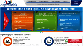 What Megavelocidade.com.br website looked like in 2018 (5 years ago)